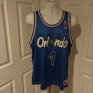 Vintage Orlando Magic Jersey Men's M Medium NBA Basketball Hardaway Champion 90s